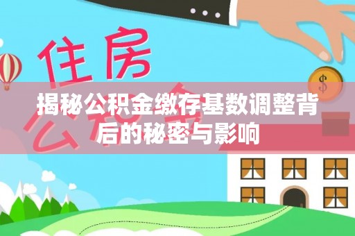 会泽揭秘公积金缴存基数调整背后的秘密与影响