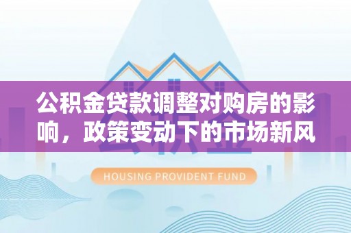 会泽公积金贷款调整对购房的影响，政策变动下的市场新风向