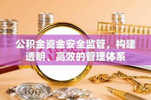 会泽公积金资金安全监管，构建透明、高效的管理体系