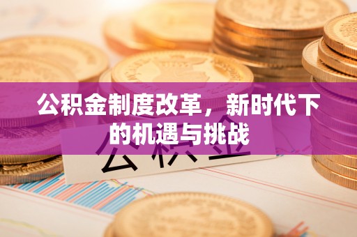 会泽公积金制度改革，新时代下的机遇与挑战
