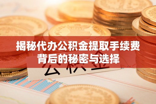 会泽揭秘代办公积金提取手续费背后的秘密与选择