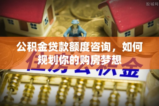 会泽公积金贷款额度咨询，如何规划你的购房梦想