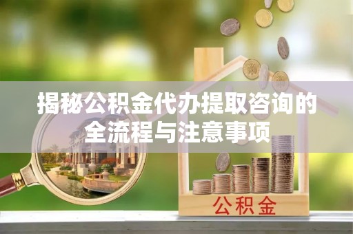 会泽揭秘公积金代办提取咨询的全流程与注意事项
