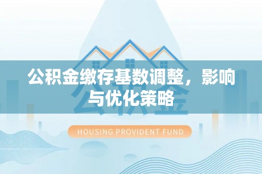 会泽公积金缴存基数调整，影响与优化策略