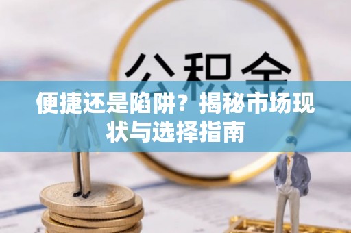 会泽便捷还是陷阱？揭秘市场现状与选择指南