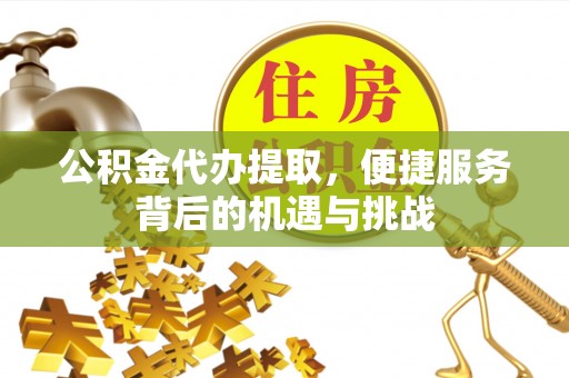 会泽公积金代办提取，便捷服务背后的机遇与挑战