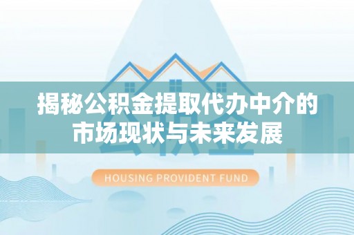 会泽揭秘公积金提取代办中介的市场现状与未来发展