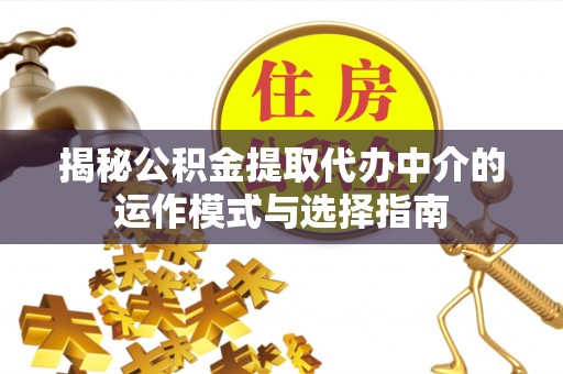 会泽揭秘公积金提取代办中介的运作模式与选择指南